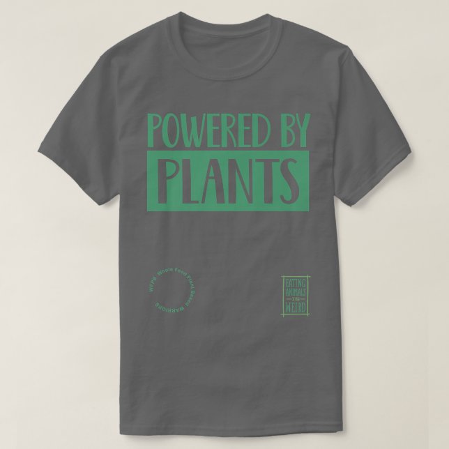 Camiseta Plantas de alimentos completas, Vegan, Vegetariana (Diseño del anverso)