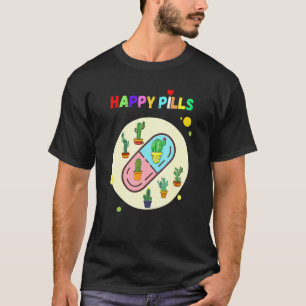Camiseta Plantas de Cactus Suculentas Happy Pills Jardinerí