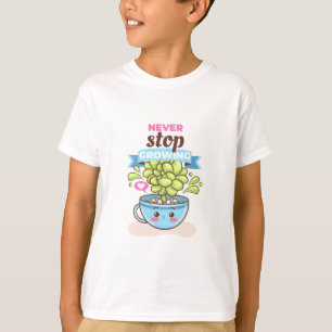 Camiseta Plantas de caracteres crecen niños