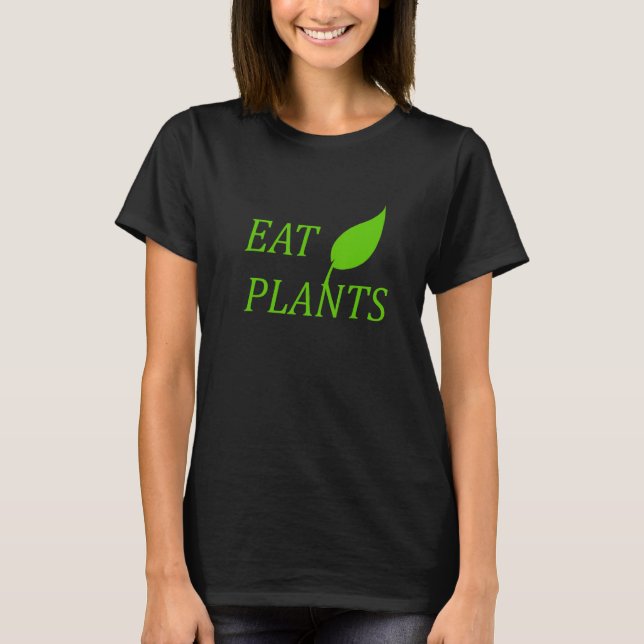 Camiseta Plantas De Comida Vegetales Y Vegetarianas Basadas (Anverso)