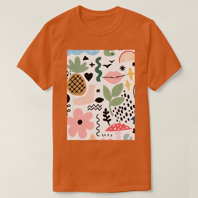 Camiseta Plantas de flores aguacate tropical delicioso (Diseño del anverso)