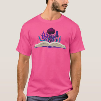 Camiseta Plantas de flores que crecen a partir de libros de
