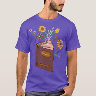 Camiseta Plantas de flores que crecen de la historia de los