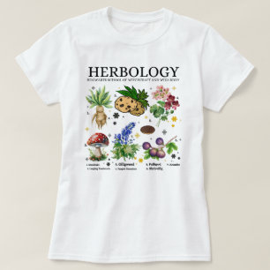 Camiseta Plantas de herbología de Harry Potter de manga cor