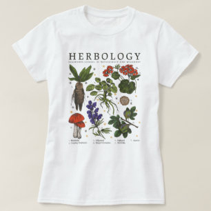 Camiseta Plantas de herbología de Harry Potter de manga cor