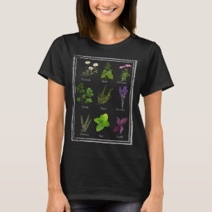 Camiseta Plantas de hierbas aromáticas de jardín Planta de 