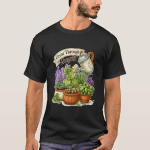 Camiseta Plantas de jardinería para crecer durante agosto