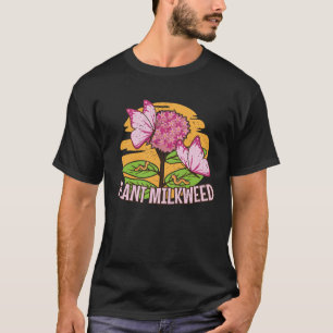 Camiseta plantas de ordeñar monarca mariposa animales ecoló