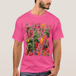 Camiseta Plantas de pepino chillis Garden Pepper picante