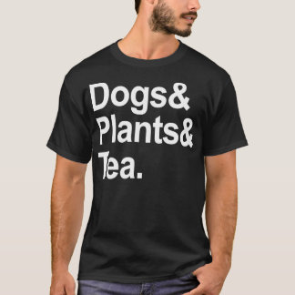 Camiseta Plantas de perros y té