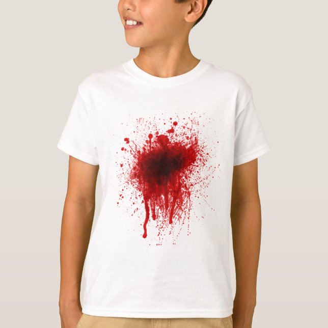Camiseta Plantas de sangre realistas (Anverso)