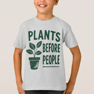 Camiseta Plantas Divertidas Antes que las Personas Arte de 