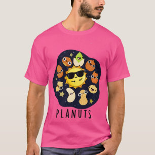 Camiseta Plantas divertidas Astronomía Nueces Pun 1