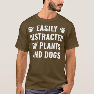 Camiseta Plantas divertidas y perros jardinería Perro Perro