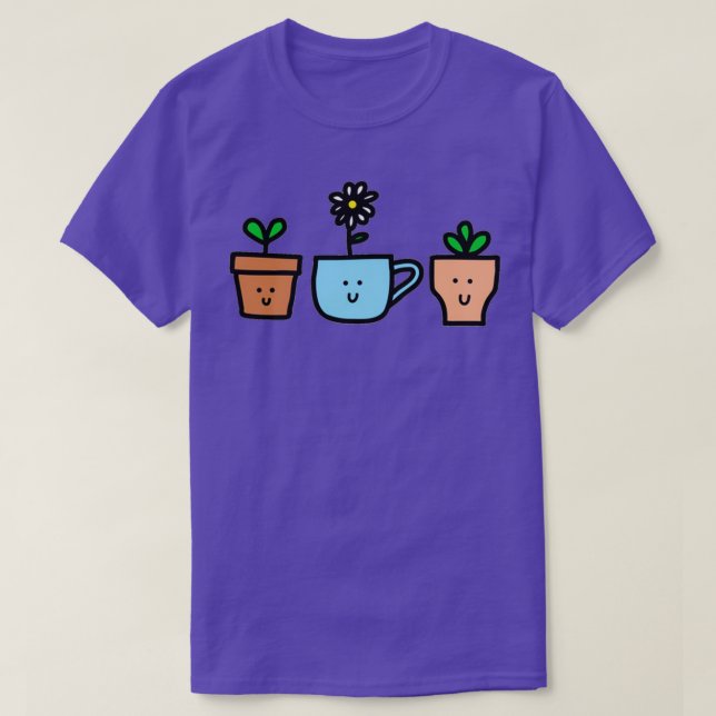 Camiseta Plantas felices (Diseño del anverso)