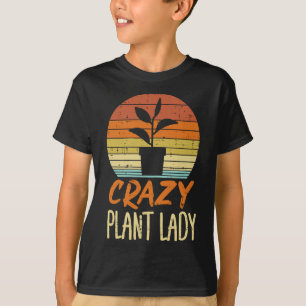 Camiseta Plantas Locas Mujeres Sunset Retro Gardening Gar