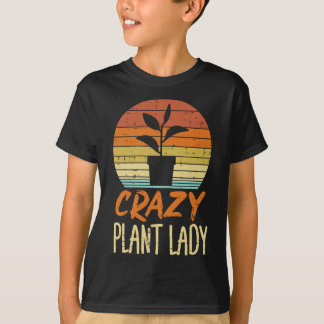 Camiseta Plantas Locas Mujeres Sunset Retro Gardening Gar