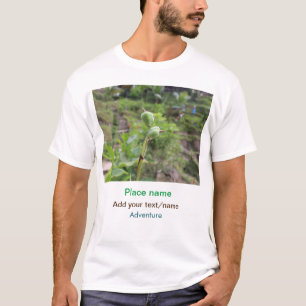 Camiseta Plantas naturales fotografía nombre de viaje en ag