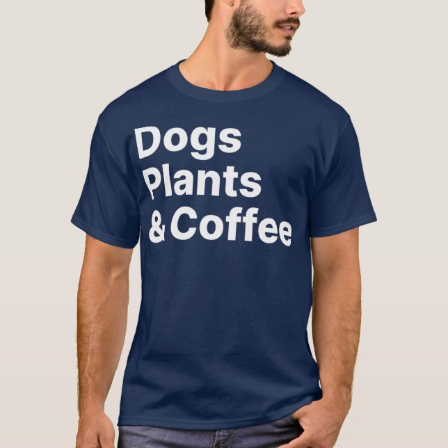 Camiseta Plantas Perros Planta de Café Perro Perro Mamá Mam (Anverso)