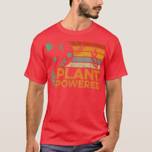 Camiseta Plantas Retro Vegetariano Hombres