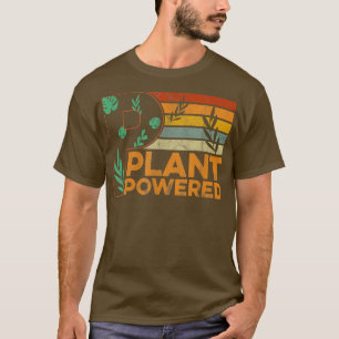Camiseta Plantas Retro Vegetariano Hombres