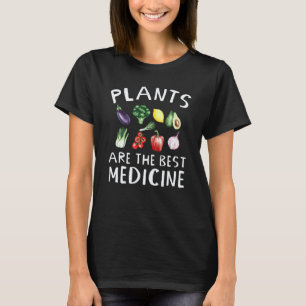 Camiseta Plantas Veganas Verduras Son Medicina Vegetarian