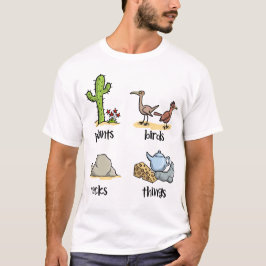 Camiseta Plantas y aves y rocas y cosas por el estilo