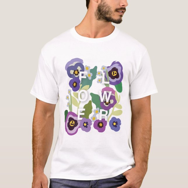 Camiseta Plantas y flores (Anverso)