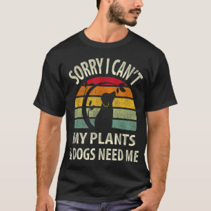 Camiseta Plantas Y Regalo Vintage Retro De Perro Lover Gard