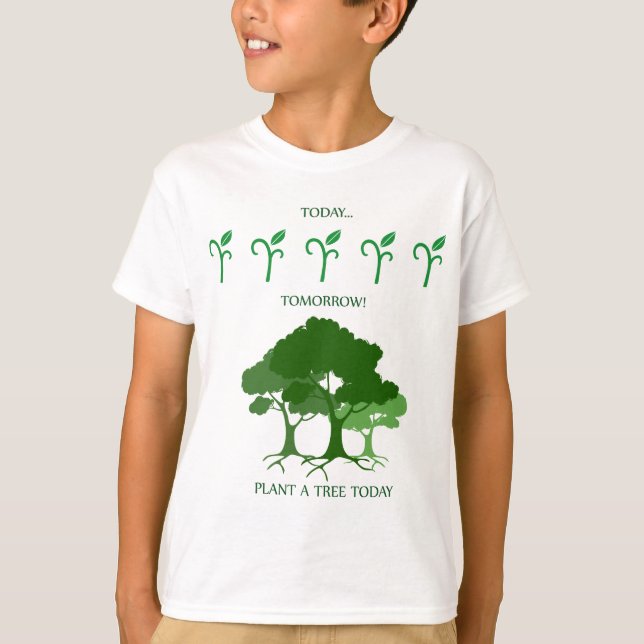 Camiseta Plante un árbol hoy (Anverso)