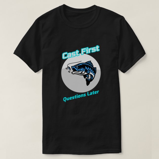 Camiseta "Plantear las primeras preguntas después" (Diseño del anverso)