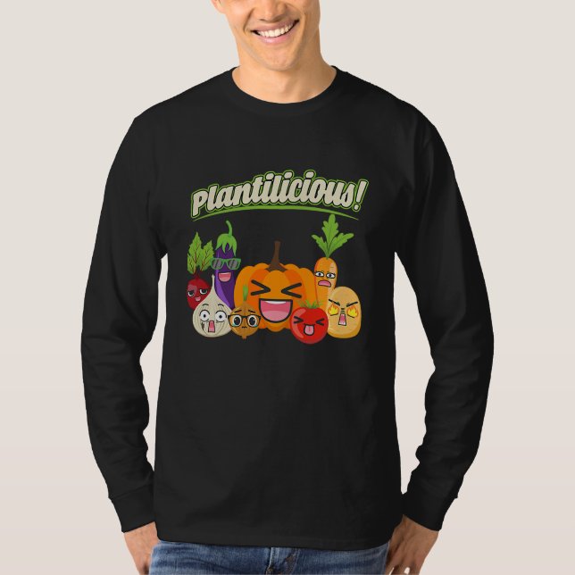 Camiseta Plantilicious Vegetables Ironic Hobby Gardening Qu (Anverso)