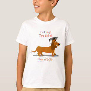 Camiseta Plantilla adaptable de la graduación del perro del