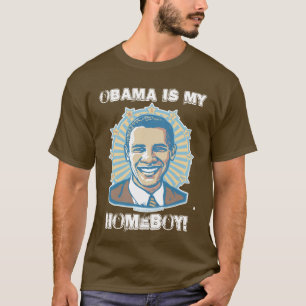 Camiseta Plantilla adaptable - Obama es mi Homeboy