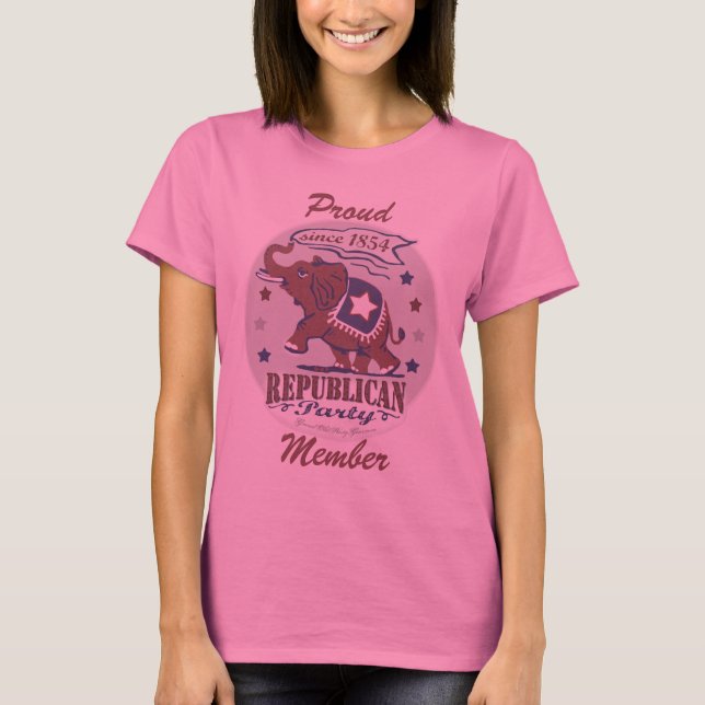 Camiseta Plantilla adaptable - republicano orgulloso (Anverso)