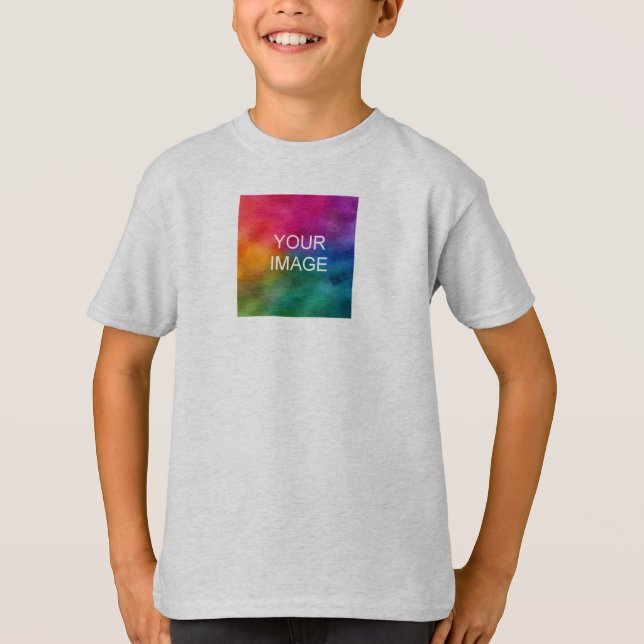Camiseta Plantilla Ash de doble lado Añadir niños de texto  (Anverso)