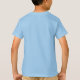 Camiseta Plantilla azul claro personalizado Añadir niños de (Reverso)