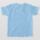 Camiseta Plantilla azul claro personalizado Añadir niños de (Laydown Back)