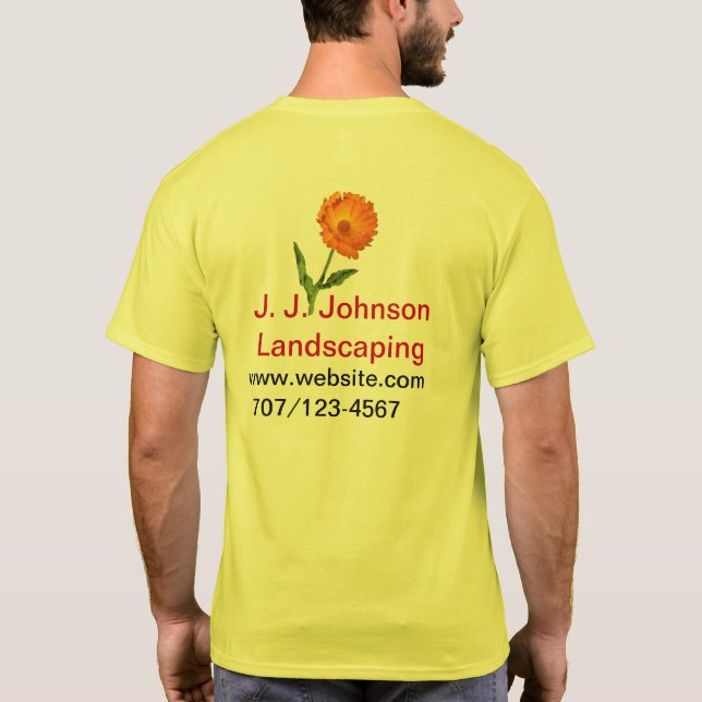 Camiseta - Plantilla comercial (Reverso)