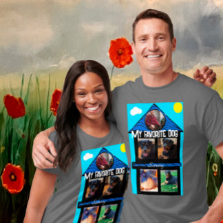 Camiseta Plantilla de 5 plazas de ranuras de fotos de camis