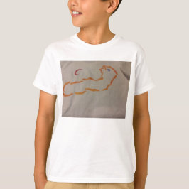 Camiseta Plantilla de acrílico anaranjada brillante a