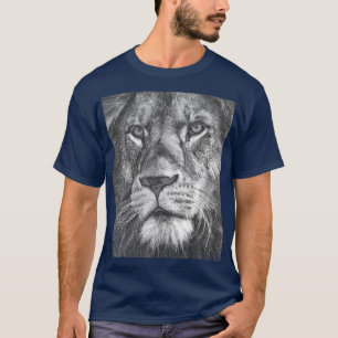 Camiseta Plantilla de animales de la cara de león para cami