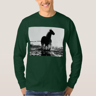 Camiseta Plantilla de arte pop Deep Forest Green Elegant Mo