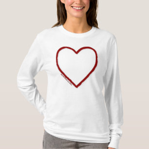 Camiseta Plantilla de camisas de manga larga de amor y odio