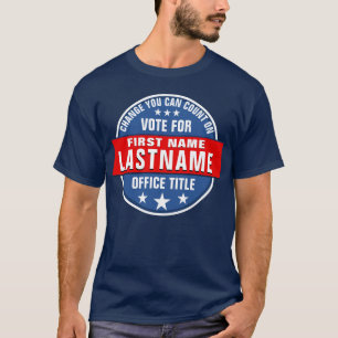 Camiseta Plantilla de campaña de personalizado