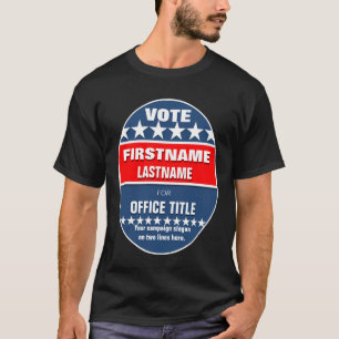 Camiseta Plantilla de campaña de Personalizado