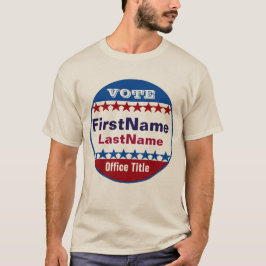 Camiseta Plantilla de campaña de Personalizado