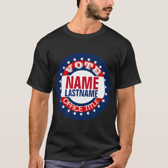 Camiseta Plantilla de campaña de Personalizado (Anverso)