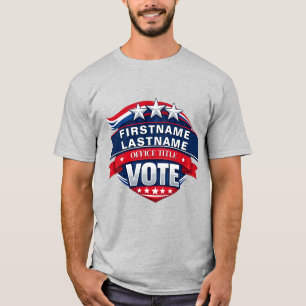 Camiseta Plantilla de Campaña Electoral Personalizada