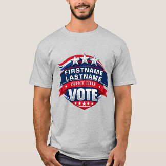 Camiseta Plantilla de Campaña Electoral Personalizada